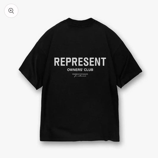 “Represent” חולצה שחורה