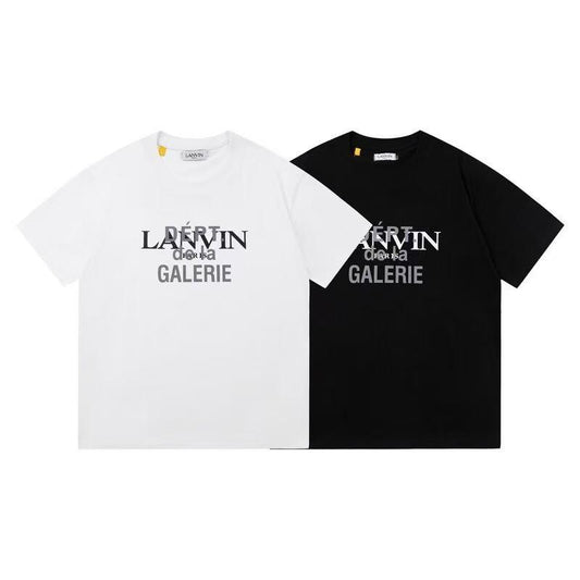 חולצה קצרה שחור/לבן - Lanvin